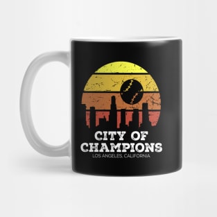 Los Angeles California City of Champions - Baseball Mug